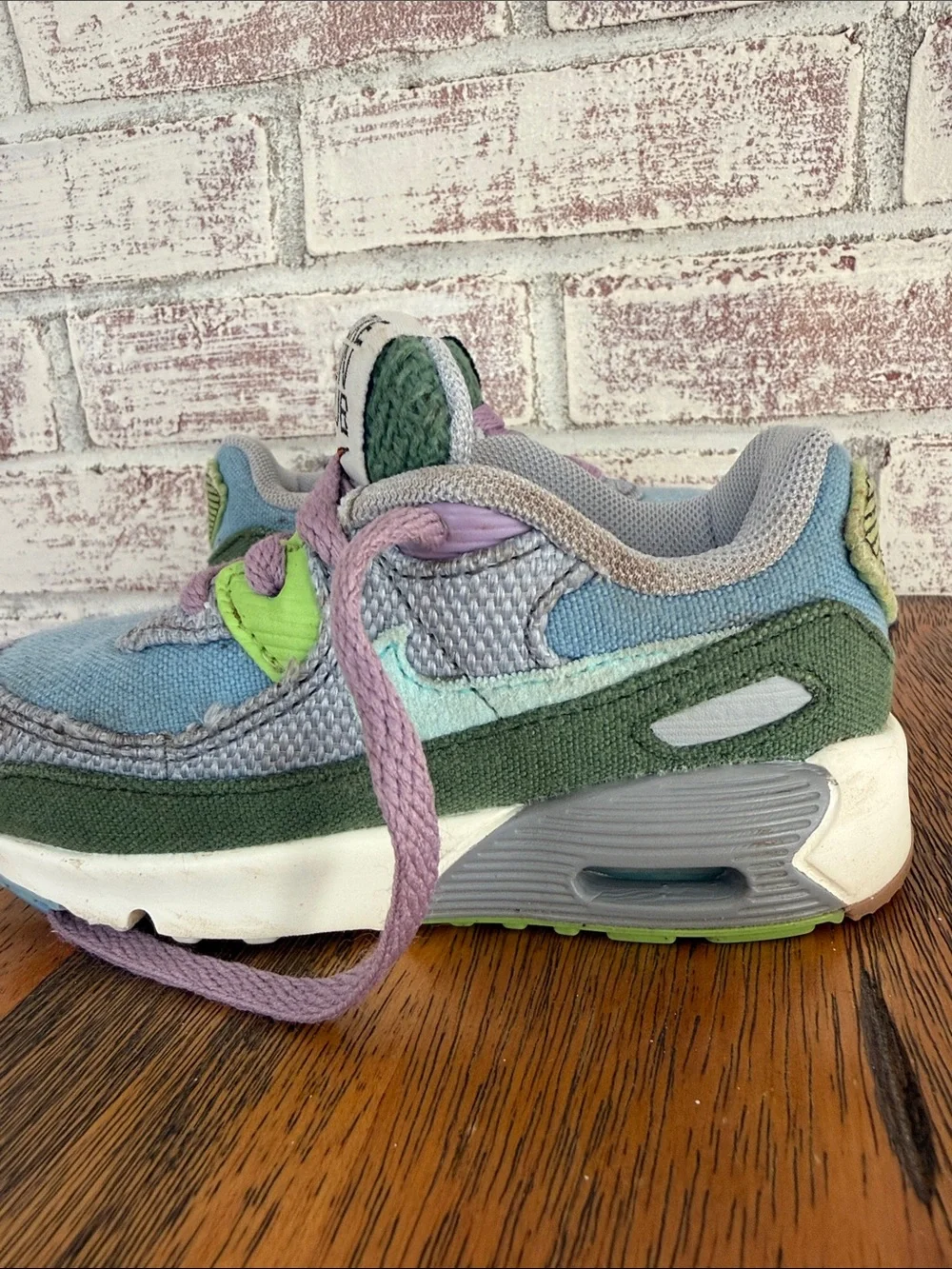 Nike Kids Sun Club Lavender, Green & Blue Casual Sneakers